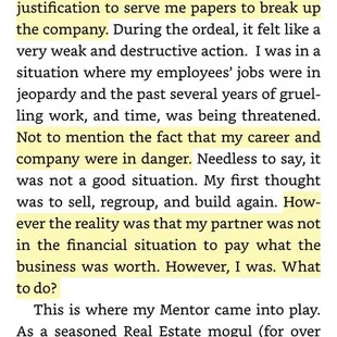 Excerpt from The Real Estate Bible - Follow Your Heartlight regarding business divorce from gunslinging Karie Taylor