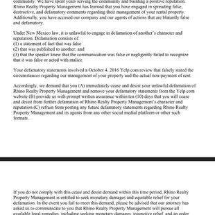 Add to Exhibits A-Z: says it was "drafted by his attorney." Never served, and received by email not certified mail lmao