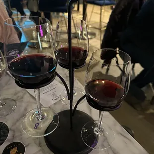 Red wine flight
