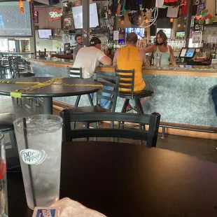 Servers don't seem to understand how Masks work.  This place is great if you're trying to get Covid. Gross