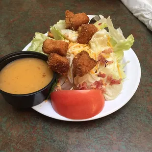 How am I supposed to cut and mix this up without making a big mess? It should be served in a bowl!