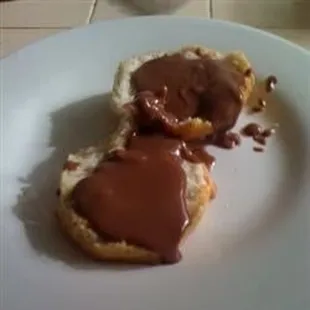 New Chocolate Gravy N Biscuits  Served Saturday and Sunday mornings!