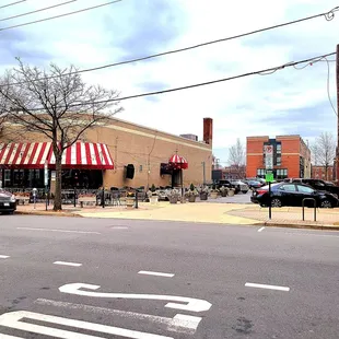 The parking lot next to Rhodeside Grill