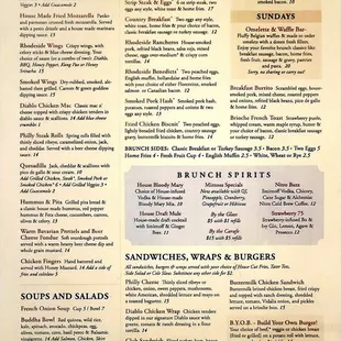 Food menu