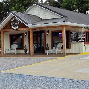 the outside of the building