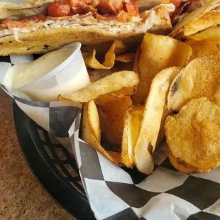 Turkey Tango...with homemade chips