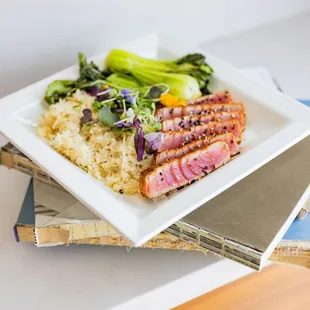 Ahi Tuna Dish at RhuBAR Restaurant in Burbank