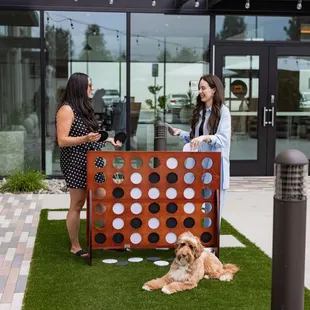 Enjoy cocktails while playing lawn games at RhuBAR | Kitchen &amp; Cocktails in Burbank