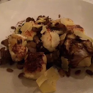 Goat cheese gnudi