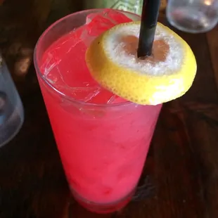 Atomic rhubarb lemonade- non-alcoholic, awesome :)
