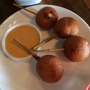 Lobster corndogs