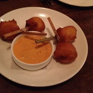 Lobster corn dogs