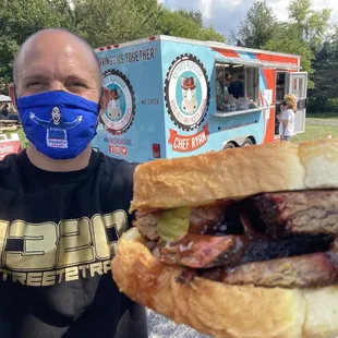 this is their bbq brisket sandwich on texas toast