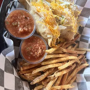 Tacos with Diablo sauce