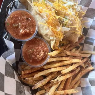 Tacos with Diablo sauce