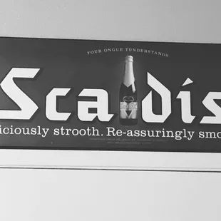 Sign in the bathroom