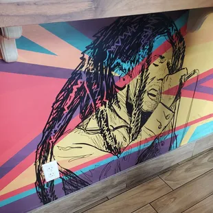 Under the counter art at Rhythm Pon de Grille