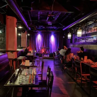 the interior of a nightclub