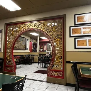 Interior secondary dining room.