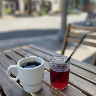 $5 unlimited brewed coffee &amp; cranberry juice