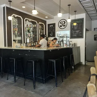 a man sitting at the bar