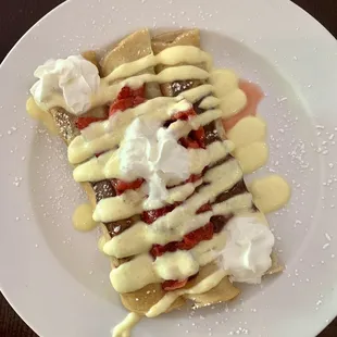 Strawberry Nutella Crepes