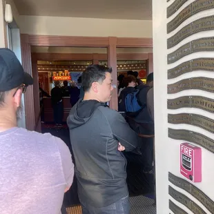 One line for food and tickets?