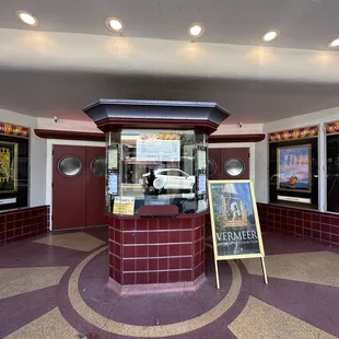 Very old school but charming ticket taking area