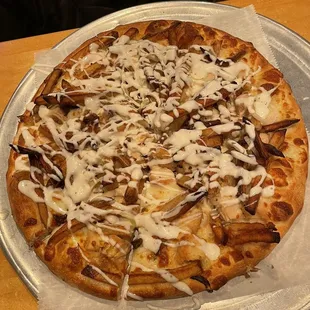 Chicken Ranch Chicken Pizza
