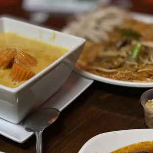 Featuring: 66. Yellow Curry 34. Pad Thai nuts on the side Sneaking-in bottom R &amp; almost made it on screen: 83. Sauteed Eggplant a la Carte