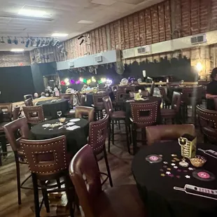 Seating area at the bar