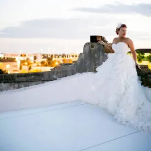 Rooftop bride