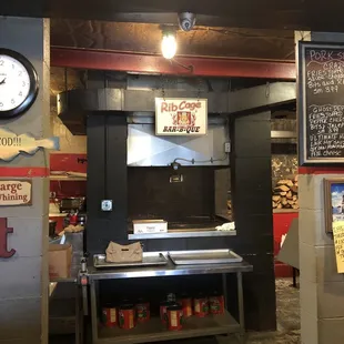 the inside of a restaurant