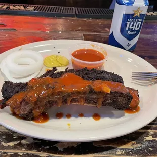 $3.99 ribs, prices are for one rib, not two pictured.