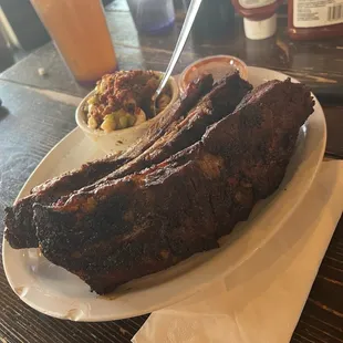 Beef rib platter.