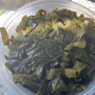 Blah collard greens.