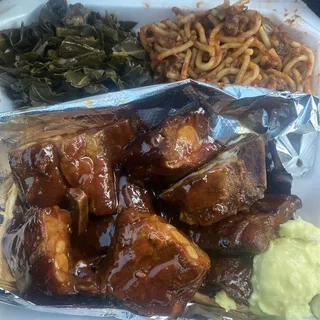 1 Lb Rib Tips Dinner