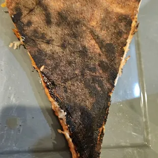 Burnt pizza