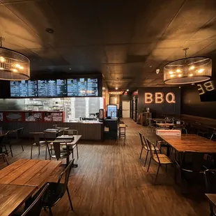 the interior of a restaurant