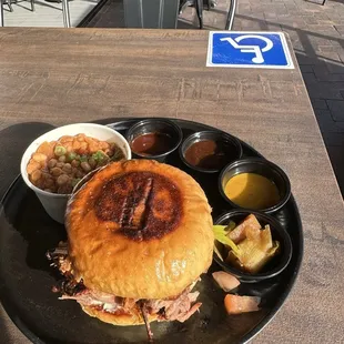 This is a Brisket Heaven sandwich, it was delicious.