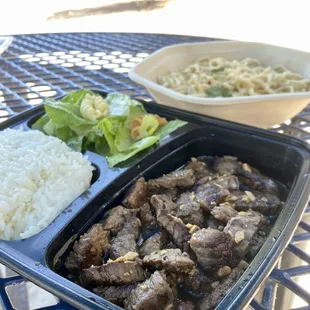 Black Pepper Beef and Garlic Noodles