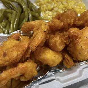 Fried shrimp  dinner