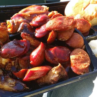 3 Item,  Ribs,  Chicken &amp; Links...