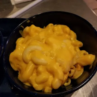 a bowl of macaroni and cheese