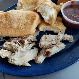 This was supposed to be pulled pork! It tasted like frozen old chicken