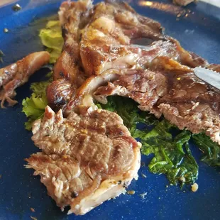 Prime rib. Looks like old pork chop