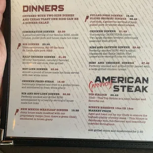 Great menu selection