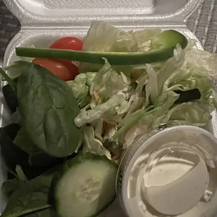 Side salad w/ranch