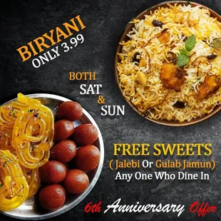 October 16 6th year anniversary weekend deals