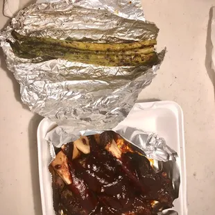 Hickory smoked bbq &amp; Grilled Asparagus